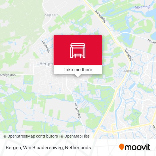 Bergen, Van Blaaderenweg map