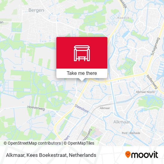 Alkmaar, Kees Boekestraat Karte