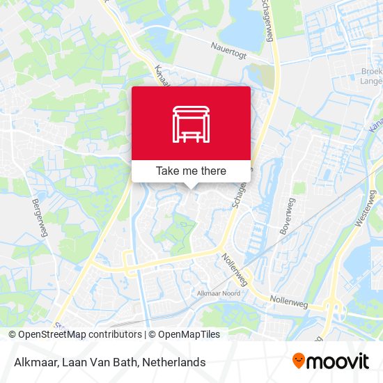 Alkmaar, Laan Van Bath map