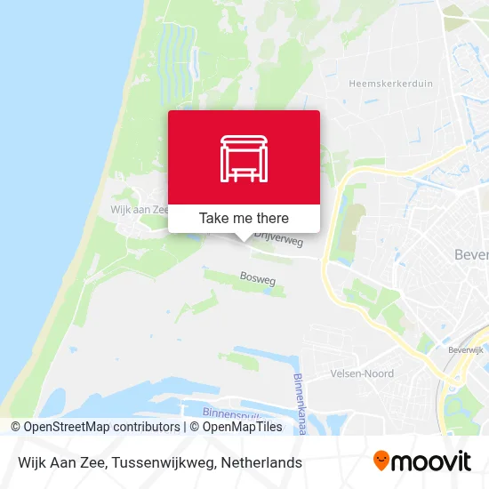 Wijk Aan Zee, Tussenwijkweg map