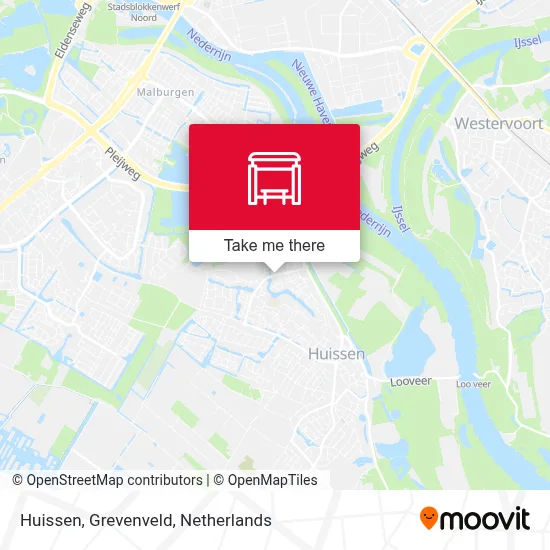 Huissen, Grevenveld map