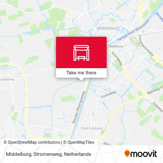 Middelburg, Stromenweg Karte