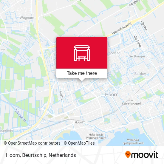 Hoorn, Beurtschip Karte