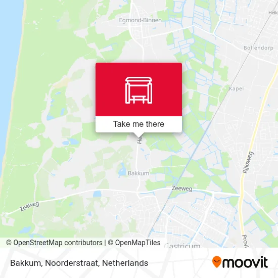 Bakkum, Noorderstraat map