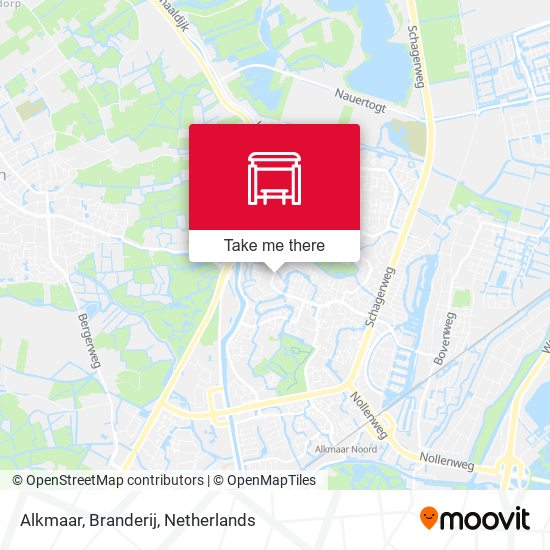 Alkmaar, Branderij Karte