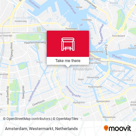 Amsterdam, Westermarkt Karte