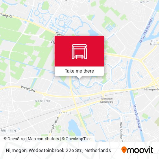 Nijmegen, Wedesteinbroek 22e Str. map