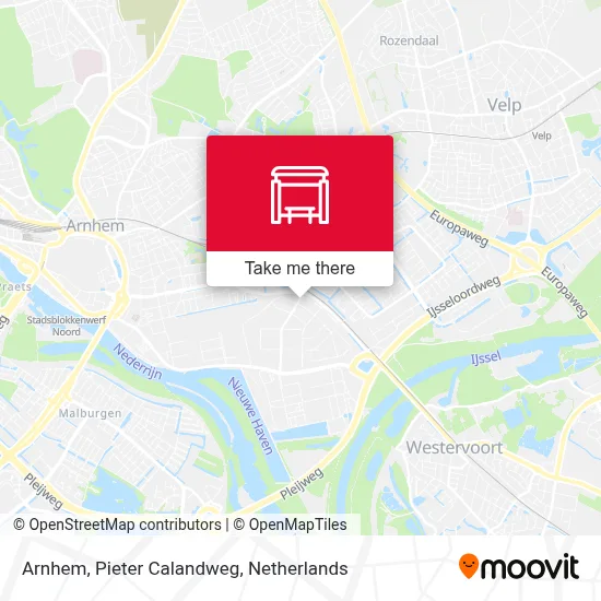 Arnhem, Pieter Calandweg map