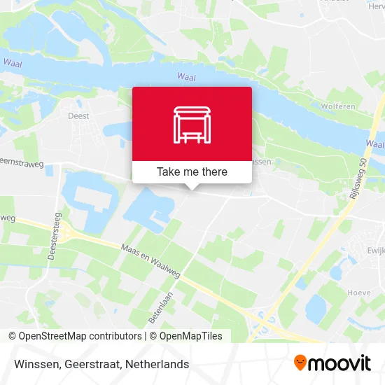 Winssen, Geerstraat Karte