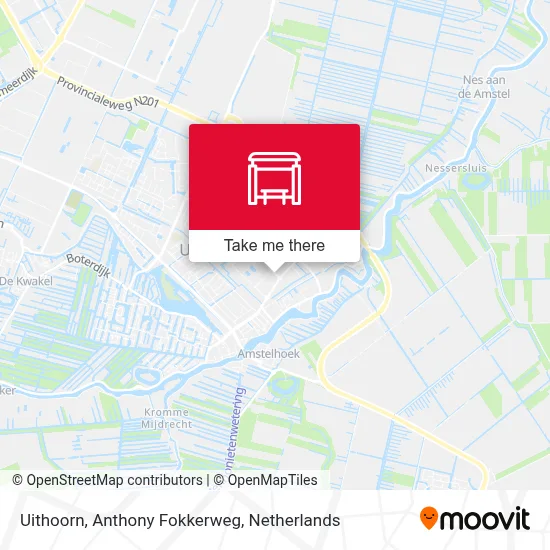 Uithoorn, Anthony Fokkerweg map