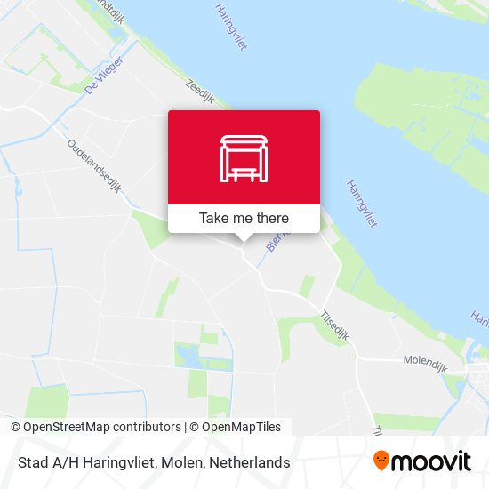 Stad A/H Haringvliet, Molen map