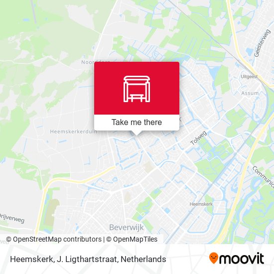 Heemskerk, J. Ligthartstraat map