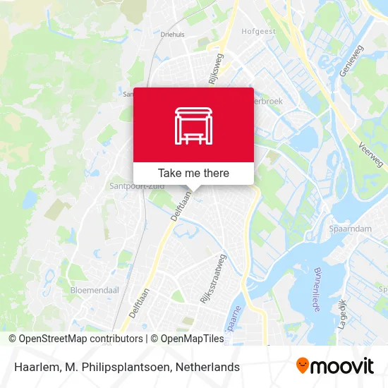 Haarlem, M. Philipsplantsoen Karte