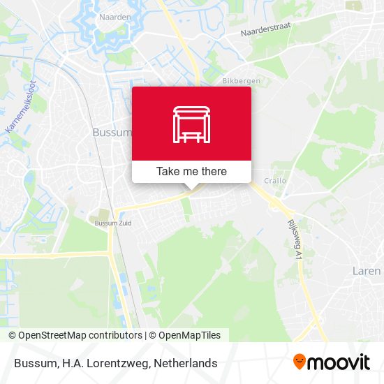 Bussum, H.A. Lorentzweg map