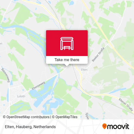 Elten, Hauberg Karte