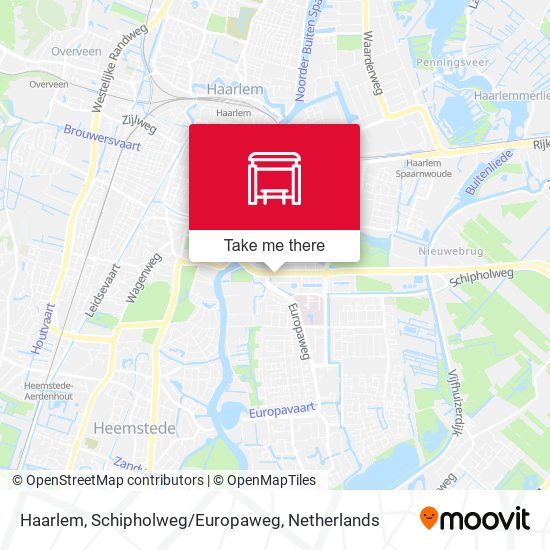 Haarlem, Schipholweg/Europaweg Karte
