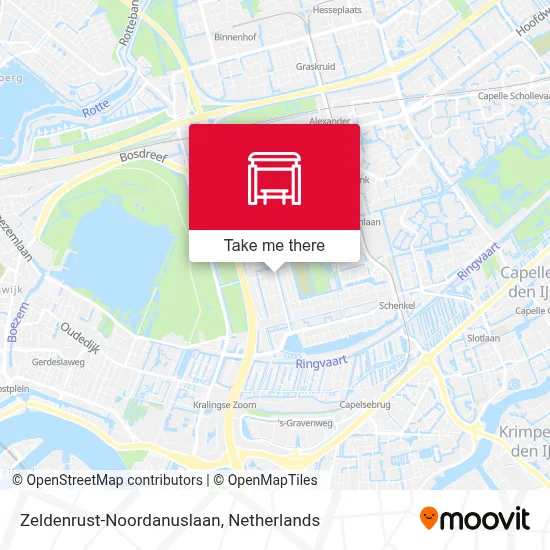 Zeldenrust-Noordanuslaan map