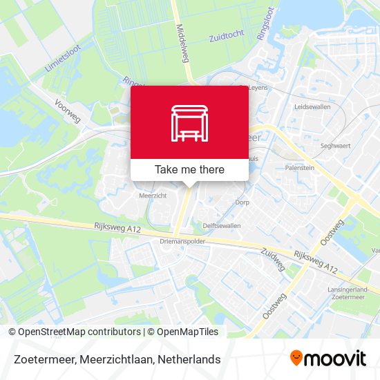 Zoetermeer, Meerzichtlaan Karte