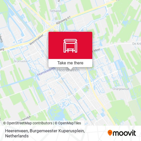 Heerenveen, Burgemeester Kuperusplein map