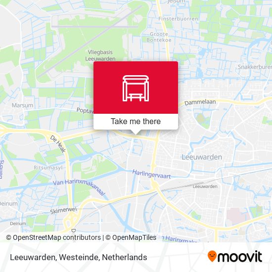 Leeuwarden, Westeinde Karte