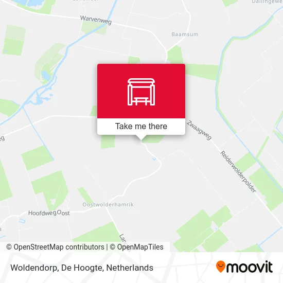 Woldendorp, De Hoogte map