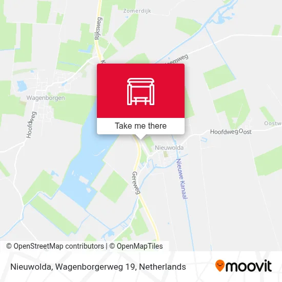 Nieuwolda, Wagenborgerweg 19 Karte
