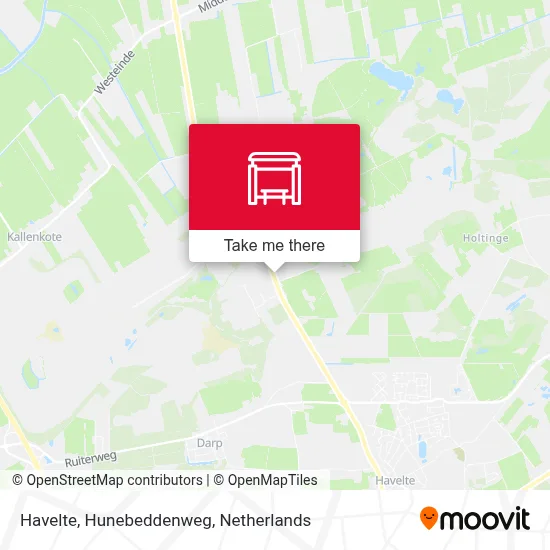 Havelte, Hunebeddenweg map