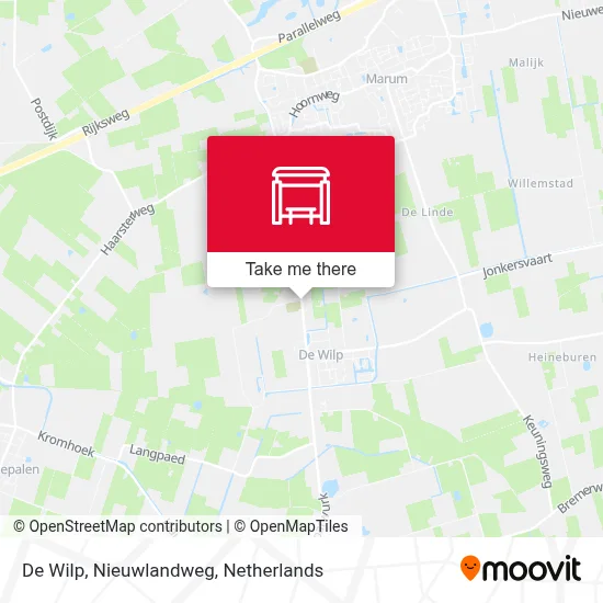 De Wilp, Nieuwlandweg map