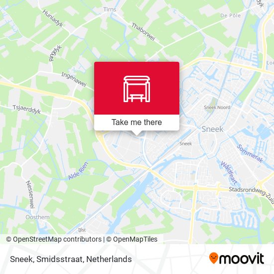 Sneek, Smidsstraat map