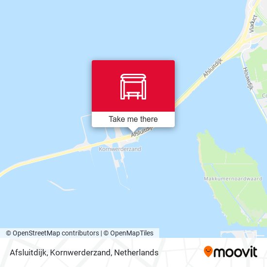Afsluitdijk, Kornwerderzand Karte