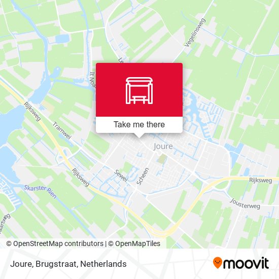 Joure, Brugstraat map