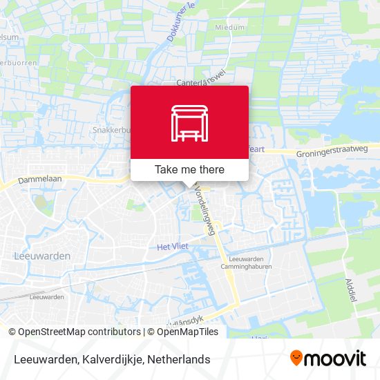 Leeuwarden, Kalverdijkje map