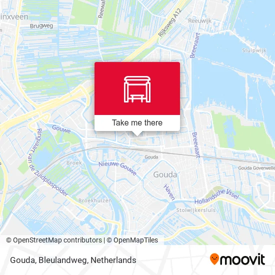 Gouda, Bleulandweg map