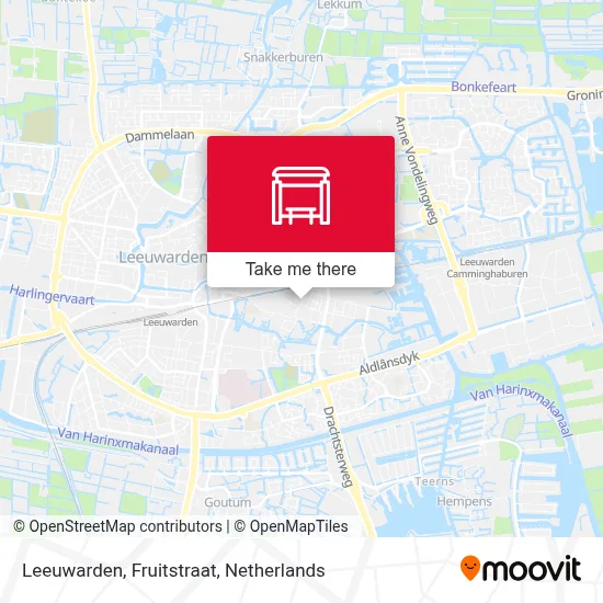 Leeuwarden, Fruitstraat map