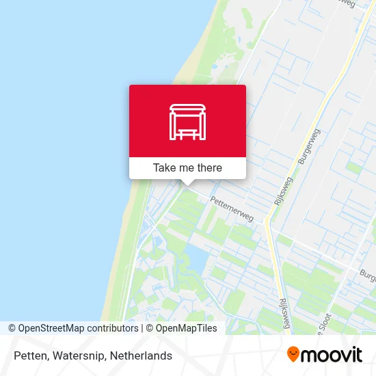 Petten, Watersnip Karte