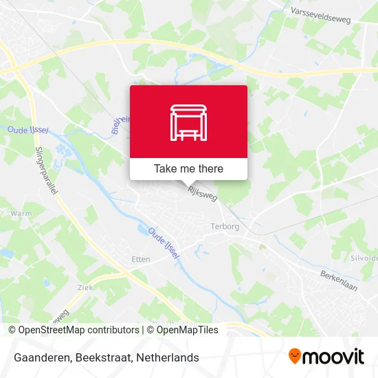 Gaanderen, Beekstraat map