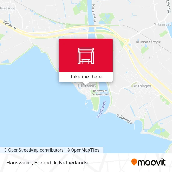 Hansweert, Boomdijk Karte