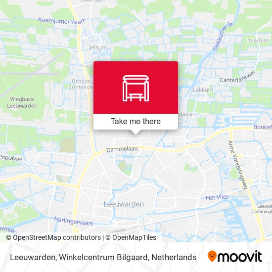 Leeuwarden, Winkelcentrum Bilgaard map