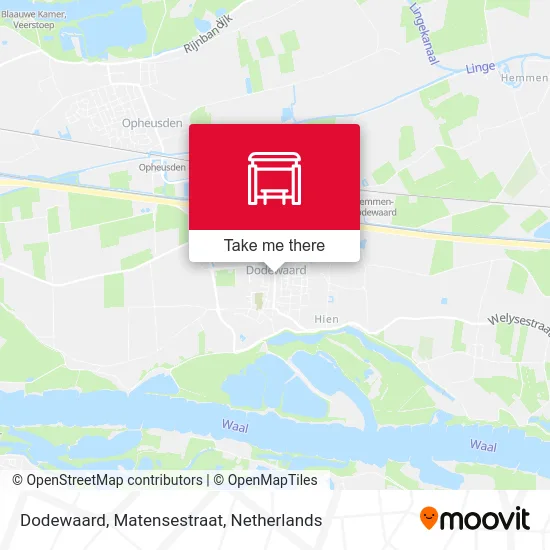 Dodewaard, Matensestraat map