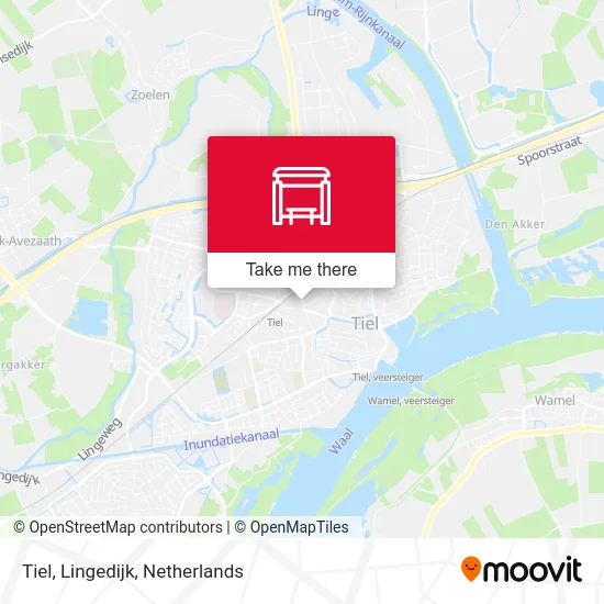 Tiel, Lingedijk Karte