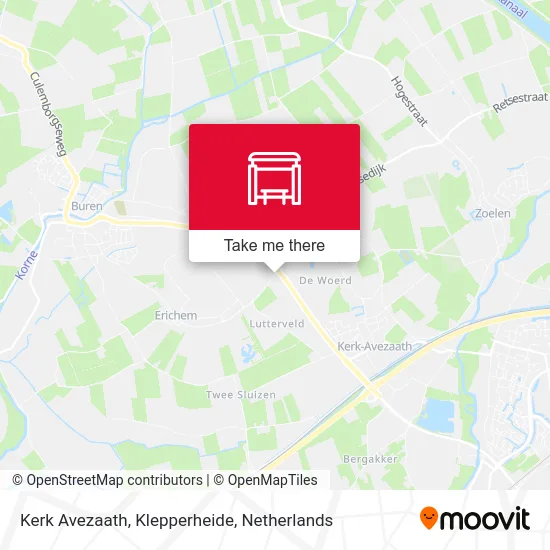 Kerk Avezaath, Klepperheide map