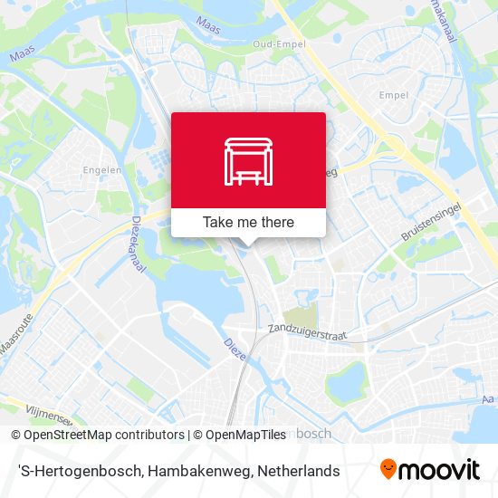 'S-Hertogenbosch, Hambakenweg Karte