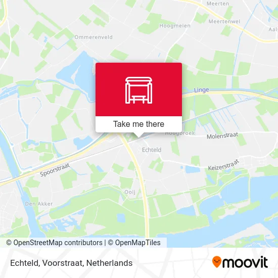 Echteld, Voorstraat Karte