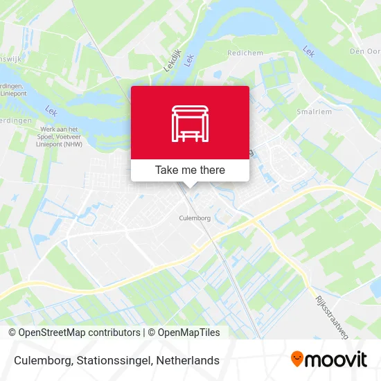 Culemborg, Stationssingel Karte