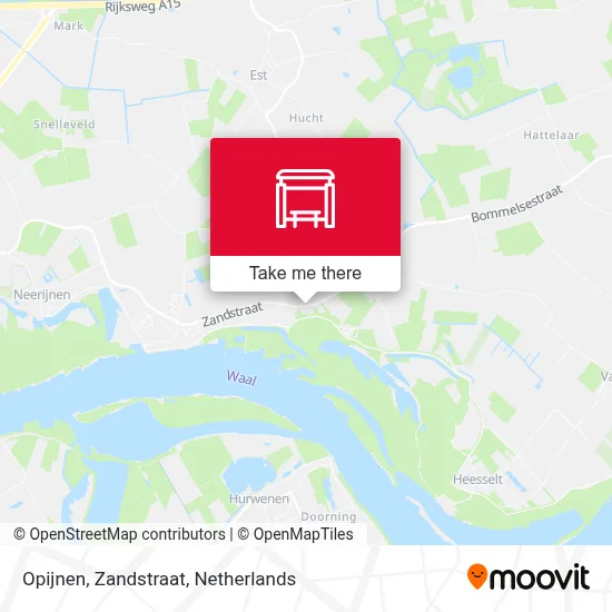Opijnen, Zandstraat map