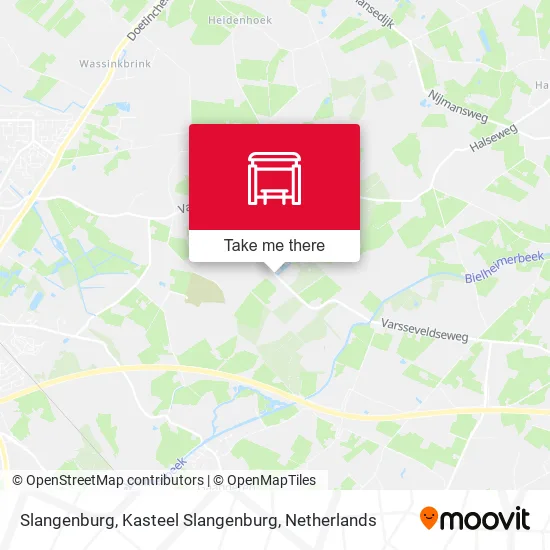 Slangenburg, Kasteel Slangenburg map