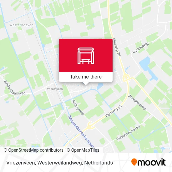 Vriezenveen, Westerweilandweg map