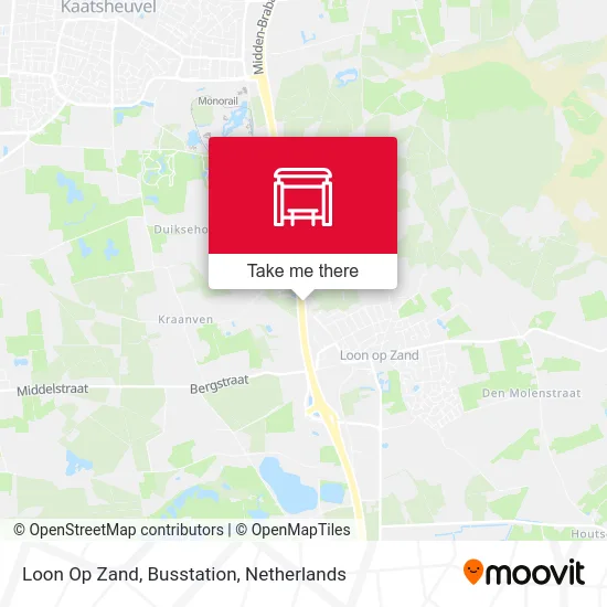 Loon Op Zand, Busstation map