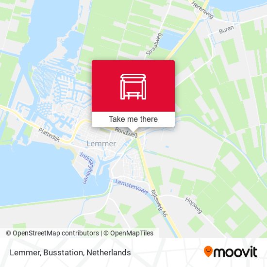 Lemmer, Busstation map