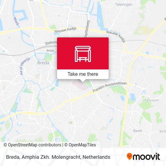 Breda, Amphia Zkh. Molengracht map